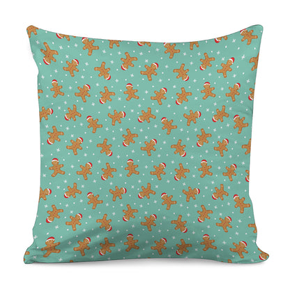 Little Gingerbread Man Pattern Print Pillow Cover