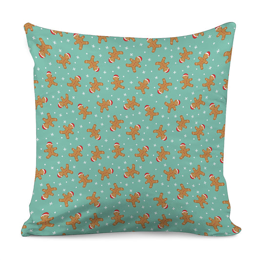 Little Gingerbread Man Pattern Print Pillow Cover