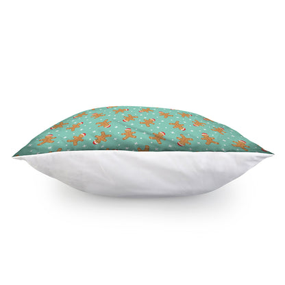 Little Gingerbread Man Pattern Print Pillow Cover