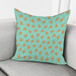 Little Gingerbread Man Pattern Print Pillow Cover