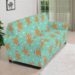 Little Gingerbread Man Pattern Print Sofa Cover