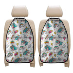 Little Girly Unicorn Pattern Print Car Seat Organizers