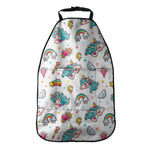 Little Girly Unicorn Pattern Print Car Seat Organizers