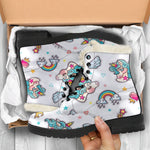 Little Girly Unicorn Pattern Print Comfy Boots GearFrost