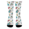 Little Girly Unicorn Pattern Print Crew Socks