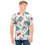 Little Girly Unicorn Pattern Print Men's T-Shirt