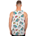 Little Girly Unicorn Pattern Print Men's Tank Top