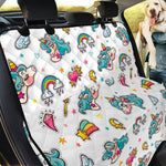 Little Girly Unicorn Pattern Print Pet Car Back Seat Cover