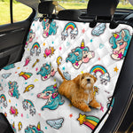 Little Girly Unicorn Pattern Print Pet Car Back Seat Cover