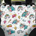 Little Girly Unicorn Pattern Print Pet Car Back Seat Cover