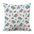 Little Girly Unicorn Pattern Print Pillow Cover