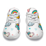 Little Girly Unicorn Pattern Print Sport Shoes GearFrost