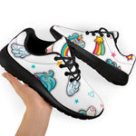 Little Girly Unicorn Pattern Print Sport Shoes GearFrost
