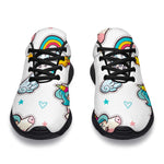 Little Girly Unicorn Pattern Print Sport Shoes GearFrost