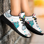 Little Girly Unicorn Pattern Print Sport Shoes GearFrost