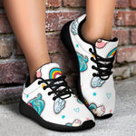 Little Girly Unicorn Pattern Print Sport Shoes GearFrost