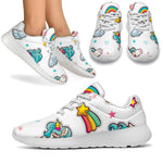 Little Girly Unicorn Pattern Print Sport Shoes GearFrost