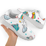 Little Girly Unicorn Pattern Print Sport Shoes GearFrost