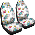 Little Girly Unicorn Pattern Print Universal Fit Car Seat Covers