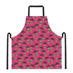 Little Green Alien UFO Print Apron