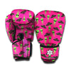 Little Green Alien UFO Print Boxing Gloves