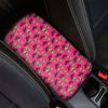 Little Green Alien UFO Print Car Center Console Cover