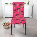 Little Green Alien UFO Print Dining Chair Slipcover
