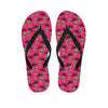 Little Green Alien UFO Print Flip Flops