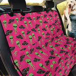 Little Green Alien UFO Print Pet Car Back Seat Cover