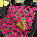 Little Green Alien UFO Print Pet Car Back Seat Cover