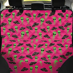 Little Green Alien UFO Print Pet Car Back Seat Cover