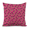 Little Green Alien UFO Print Pillow Cover