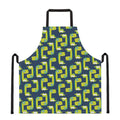 Little Green Dinosaur Pattern Print Apron