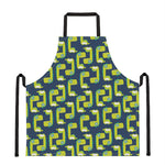 Little Green Dinosaur Pattern Print Apron