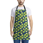 Little Green Dinosaur Pattern Print Apron