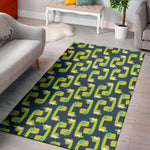 Little Green Dinosaur Pattern Print Area Rug