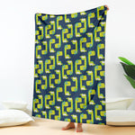 Little Green Dinosaur Pattern Print Blanket