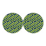 Little Green Dinosaur Pattern Print Car Coasters