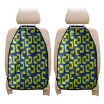 Little Green Dinosaur Pattern Print Car Seat Organizers