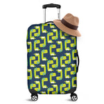 Little Green Dinosaur Pattern Print Luggage Cover