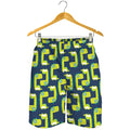 Little Green Dinosaur Pattern Print Men's Shorts
