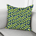 Little Green Dinosaur Pattern Print Pillow Cover