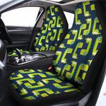 Little Green Dinosaur Pattern Print Universal Fit Car Seat Covers