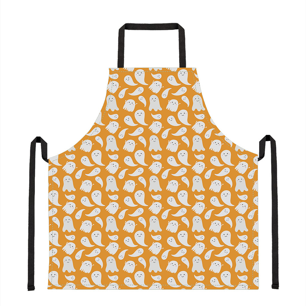 Little Halloween Ghost Pattern Print Apron