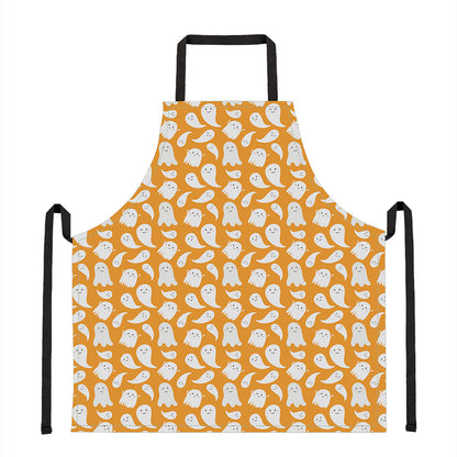 Little Halloween Ghost Pattern Print Apron