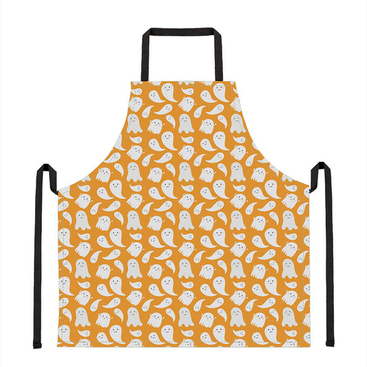 Little Halloween Ghost Pattern Print Apron