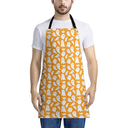 Little Halloween Ghost Pattern Print Apron
