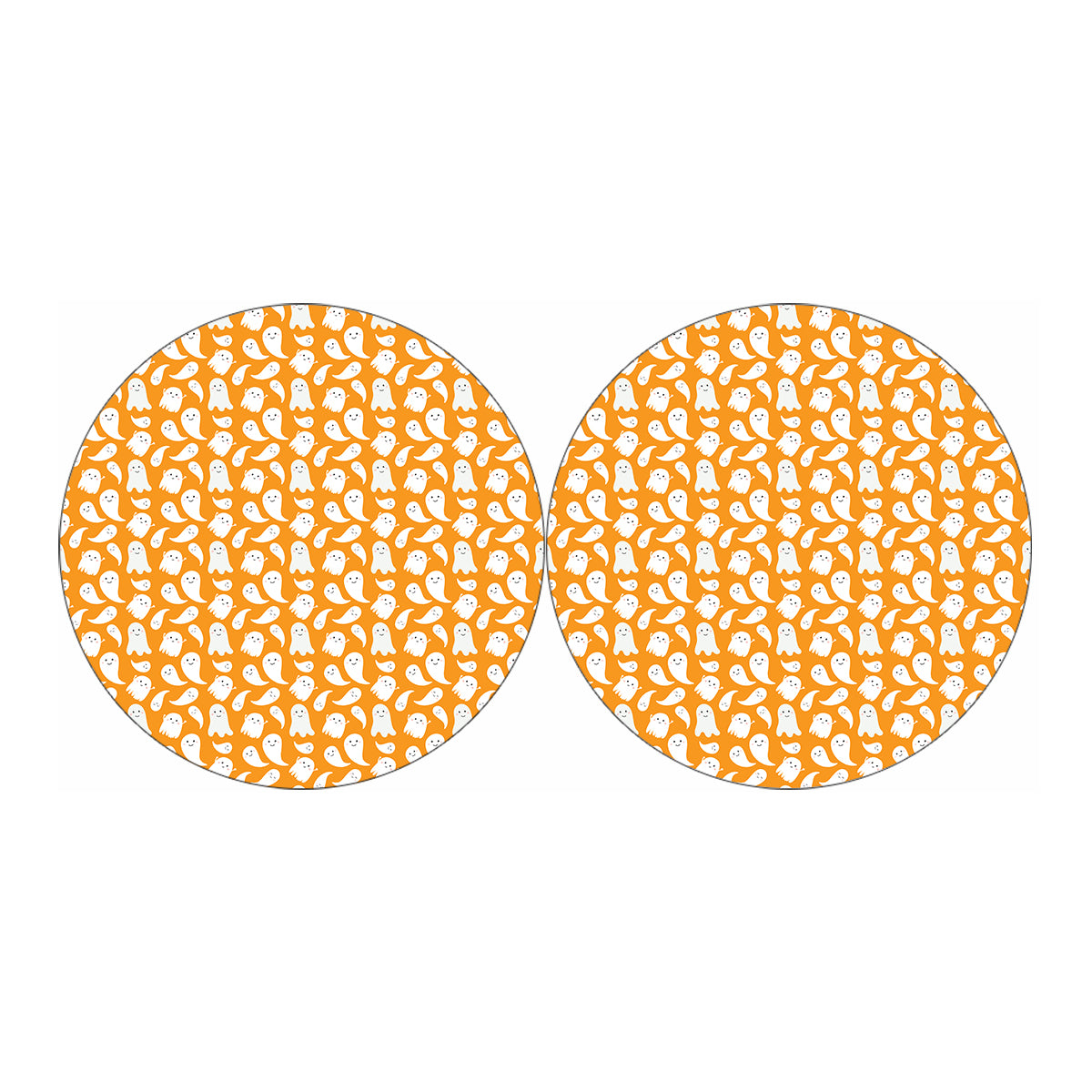 Little Halloween Ghost Pattern Print Car Coasters