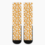 Little Halloween Ghost Pattern Print Crew Socks