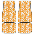 Little Halloween Ghost Pattern Print Front and Back Car Floor Mats